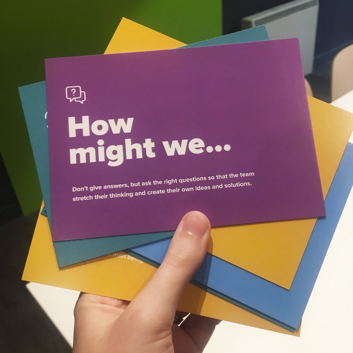 juleco's tweet photo. Some reminder cards I designed for the last project in the Leading for Creativity course by @IDEOU ...Gonna set these at my desk in work https://t.co/hZvEQNFrrW
