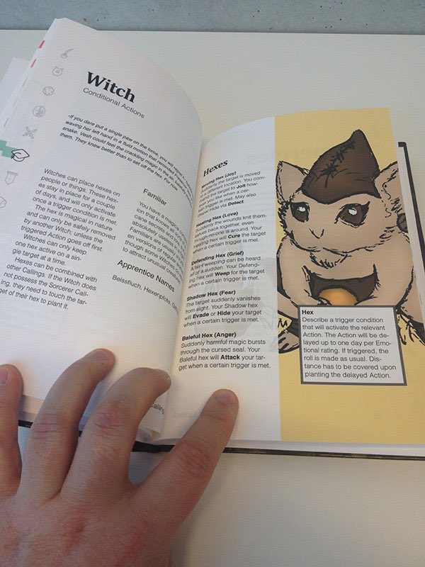 GrimOgreLabs's tweet photo. Hey! I’m an Austrian Tabletop RP Game Designer. I’m also bipolar, and this makes my life dramatic sometimes. Check out my game #Michtim: https://t.co/wFWtiJeIh6