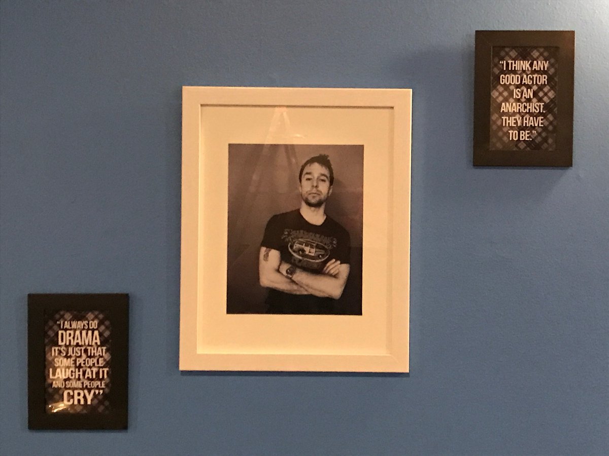 TheatreFortyTwo's tweet photo. Some photos &amp; quotes of 2 of our favourite actors Sam Rockwell &amp; Alan Rickman now adorn the theatre walls. #SamRockwall #WallanRickman #T42 https://t.co/s4up9gJOHp