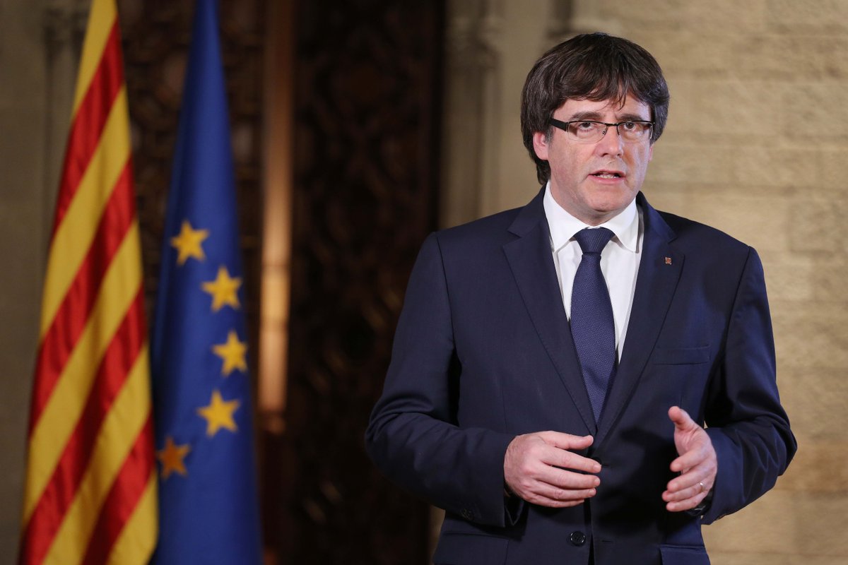 catalangov's tweet photo. “The institutions and the people of Catalonia can not accept this attack”— Official Statement by President @KRLS  https://t.co/2DR83XmVF2 https://t.co/7qeNKWoa4m