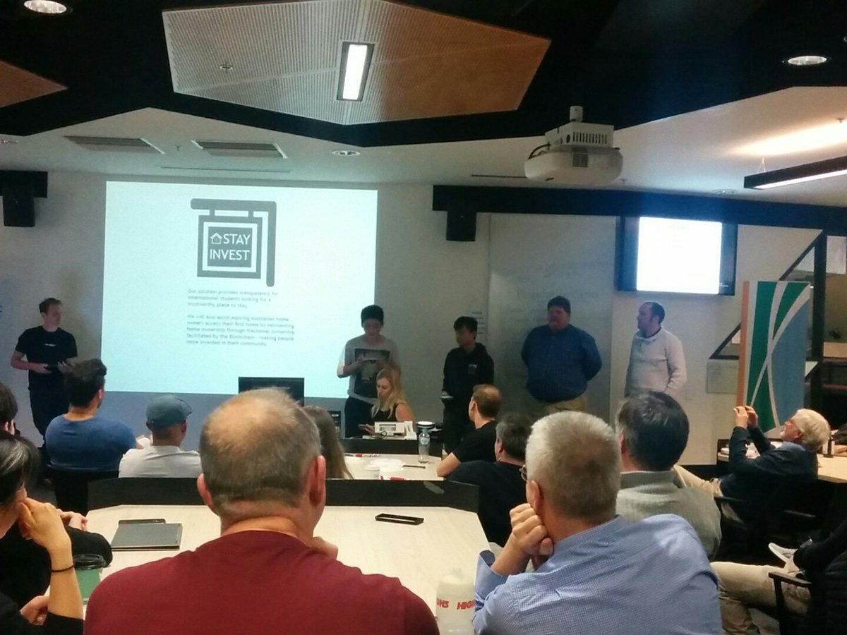Ivan_Carlisle's tweet photo. Westall SC students in a team with teachers and other competitors with Homestay Invest DAPP #smartcitieshack #BCAssociationAU #WestallSC https://t.co/xJln9KJc9g