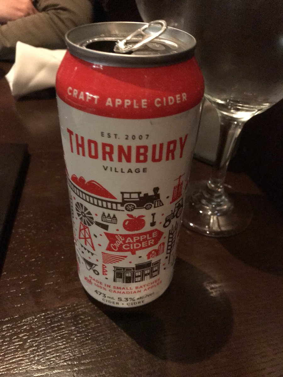 Hey @timtimlucier I’m drinking a thornbury craft apple cider for zero points tonight!