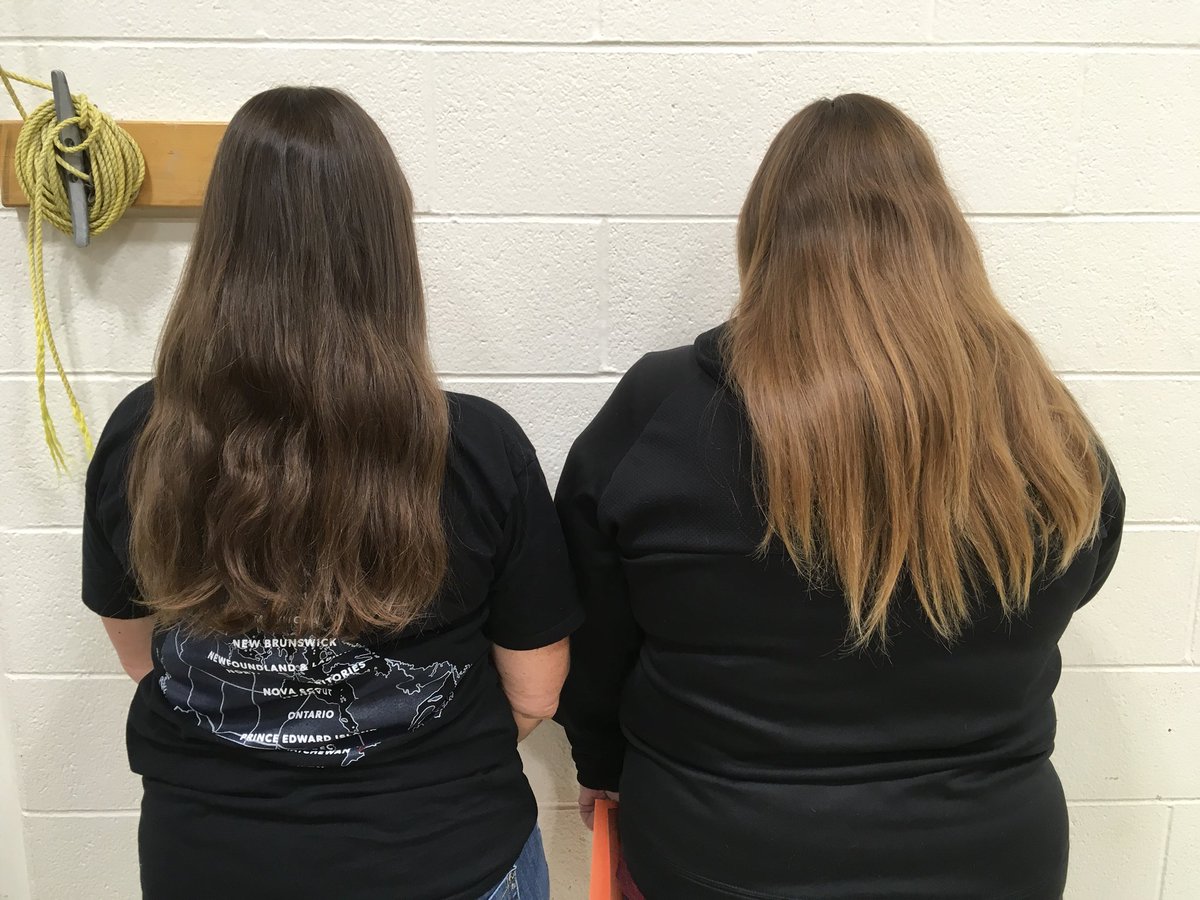 etoilewadd's tweet photo. Our school raised $6210 for our Terry Fox run so 3 of us cut to donate during an assembly #BeautifulLengths@Pantene #Donate2Create@Pantene https://t.co/l5AwQoSjJE