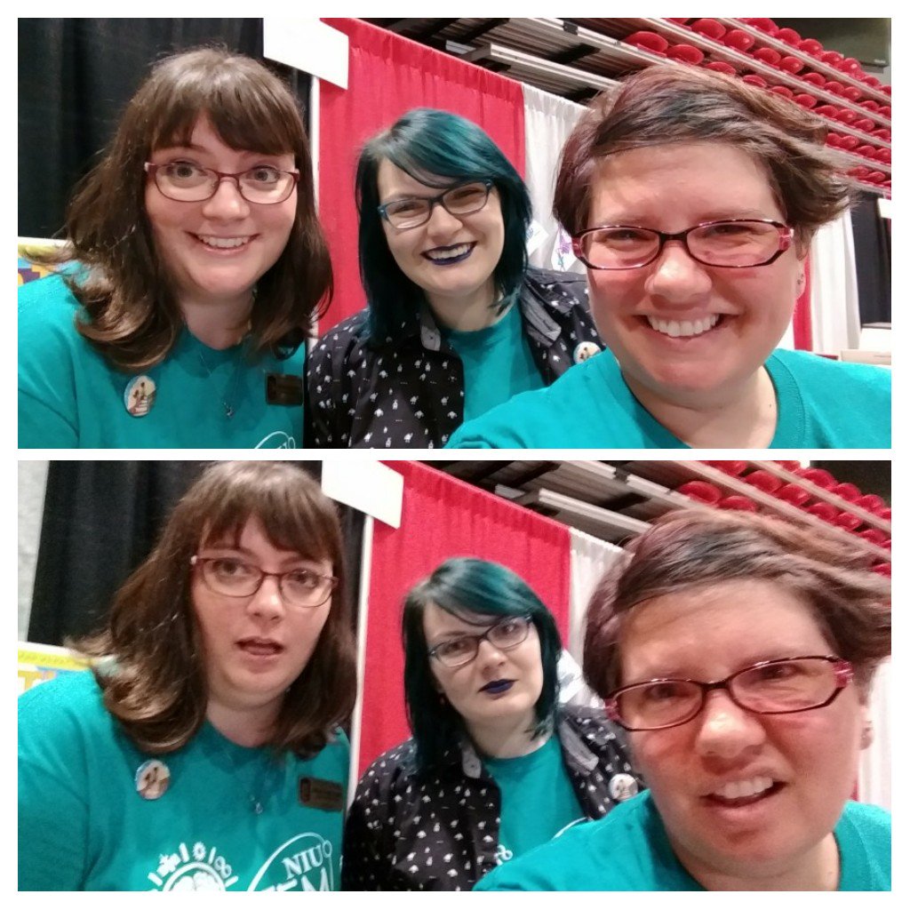 kbrynteson's tweet photo. #STEMfest2017 How we look vs how we feel at the end of the day. @gkingcargile  @ManlyHamm https://t.co/XGvMz5tTMa