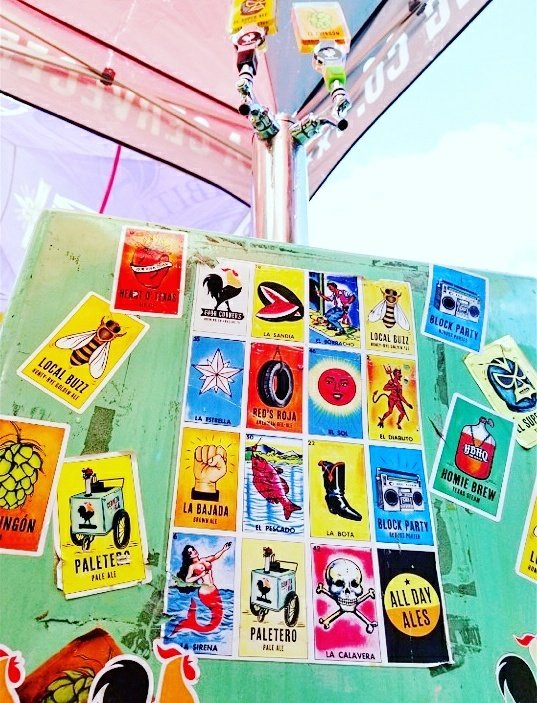 fcbrewingSA's tweet photo. Come get #SuperChingon at @SABeerFestival today! And, check out our #Loteria inspired #paleta cart! https://t.co/8aiRruLsRF