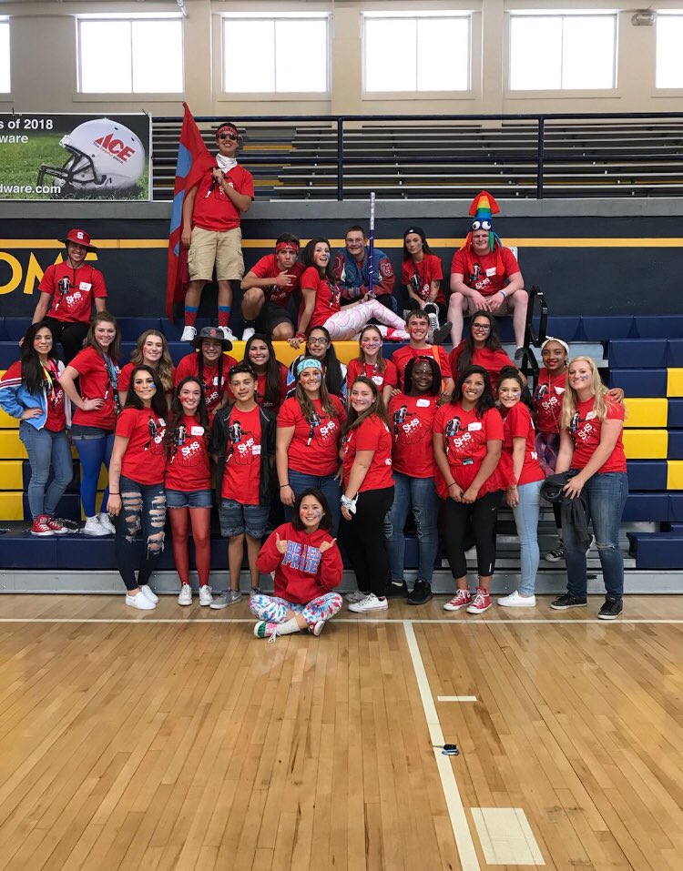 A BIG congrats to our SHS Student Senate for their win at the spirit stick at their Central District Fall Conference! Go big red!❤️💙