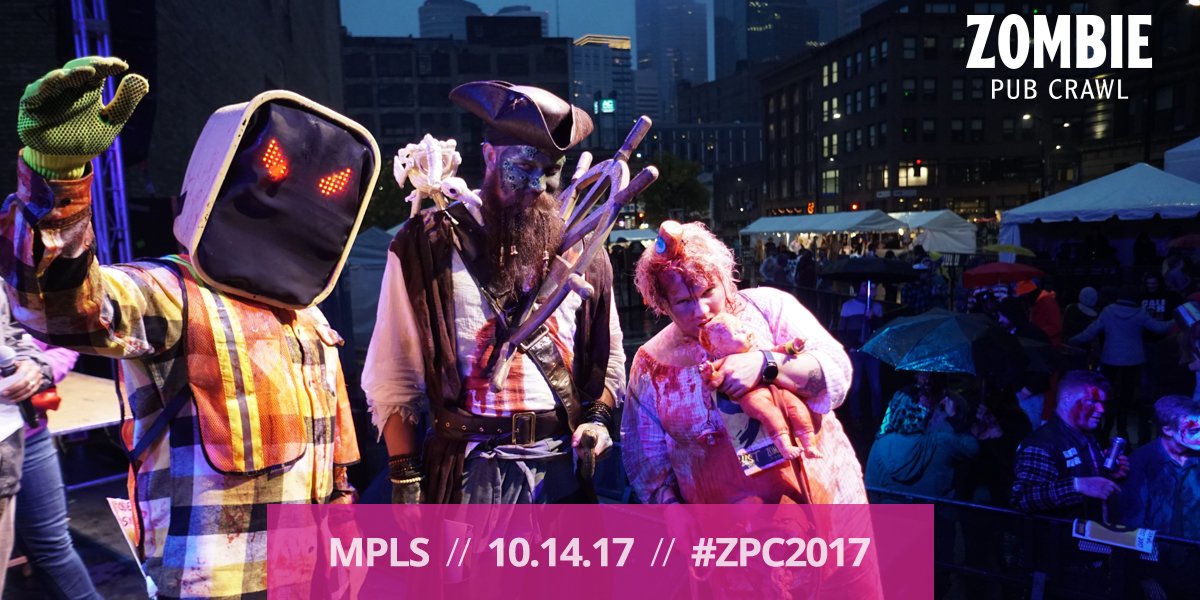 zombiepubcrawl's tweet photo. Time flies when you're a zombie... thanks for joining the horde last weekend. Continue to share your photos with #ZPC2017. https://t.co/WbVsQD4Z9O
