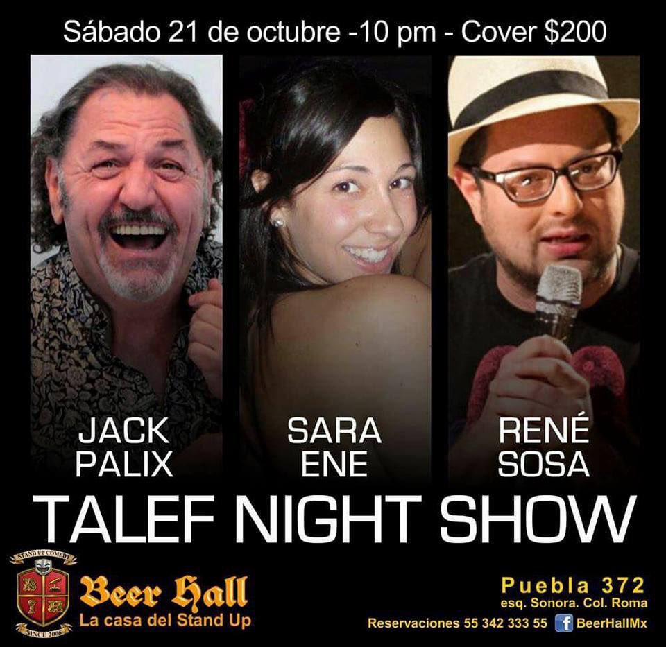 BeerHallMx's tweet photo. Hoy Sábado 
Reserva ya 5534233355  y 5518715946 
Inicia 10.45pm 
5 COMEDIANTES #VenganAreír #EnAmigos #ConPareja #FAMILIA https://t.co/pVP5Omev70