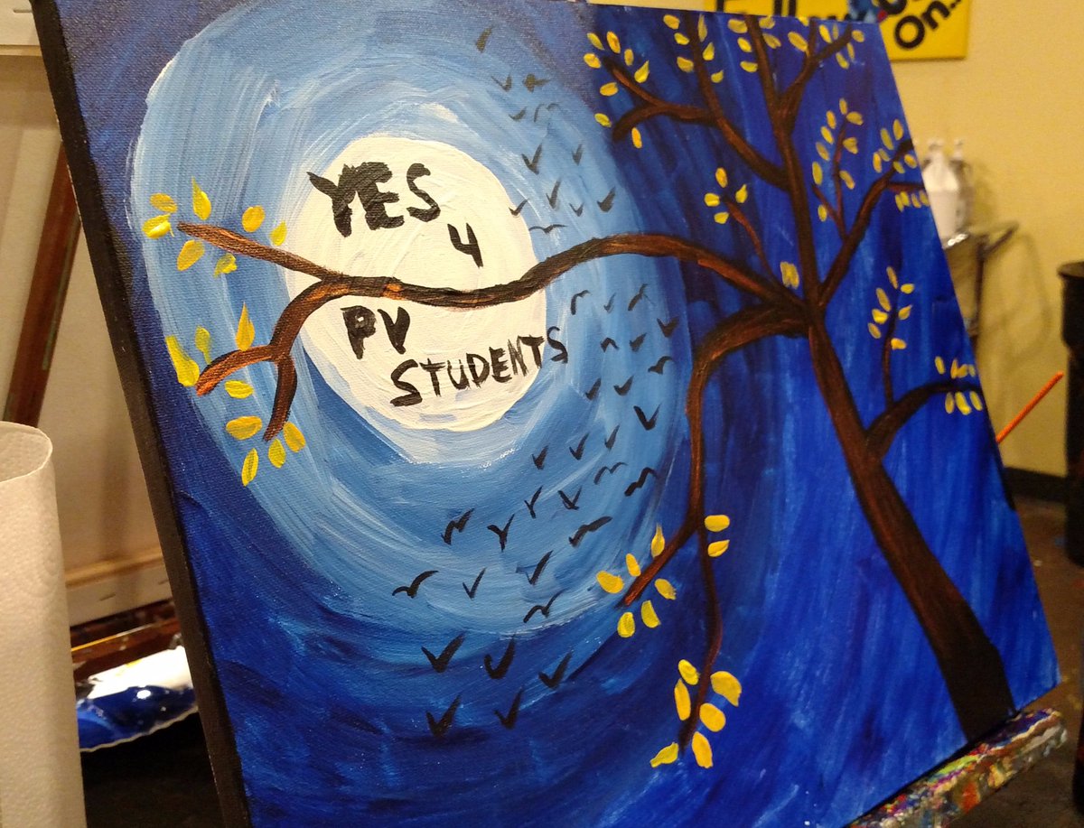 PVEAmembers's tweet photo. PVEA members had so much at our Pinot's Palette paint night! #YesforPVStudents https://t.co/lr5WDxWliz