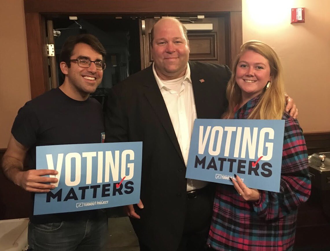 TurnoutPAC's tweet photo. #VotingMatters in EVERY election.

That’s why our team is on the ground turning out the vote in VA and special elections across the country. https://t.co/E4HrDkTdzy