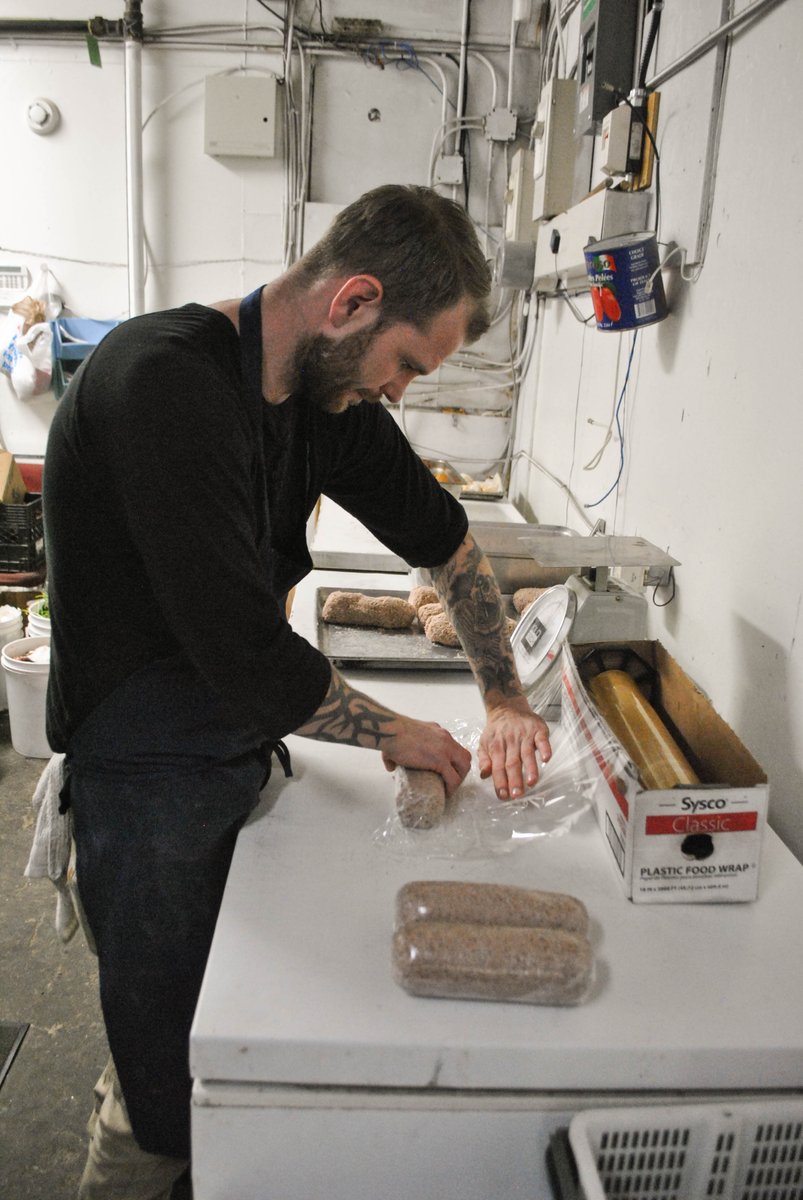 Kyle making cotichino