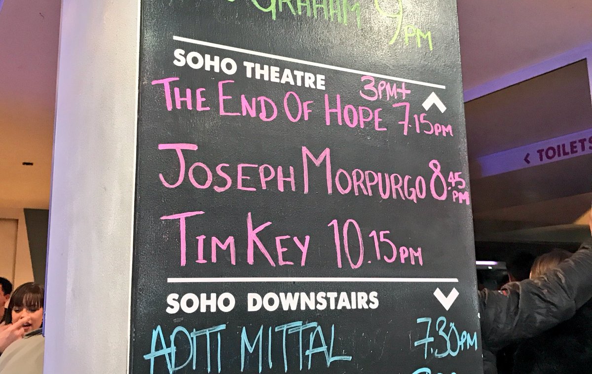 hols_georgia's tweet photo. The perfectly imp-like #TimKey nailing it again 🙌🏻👊🏻 
#fullstrike  @sohotheatre 
🍆🍆🍆 https://t.co/G3gzL2I7lH