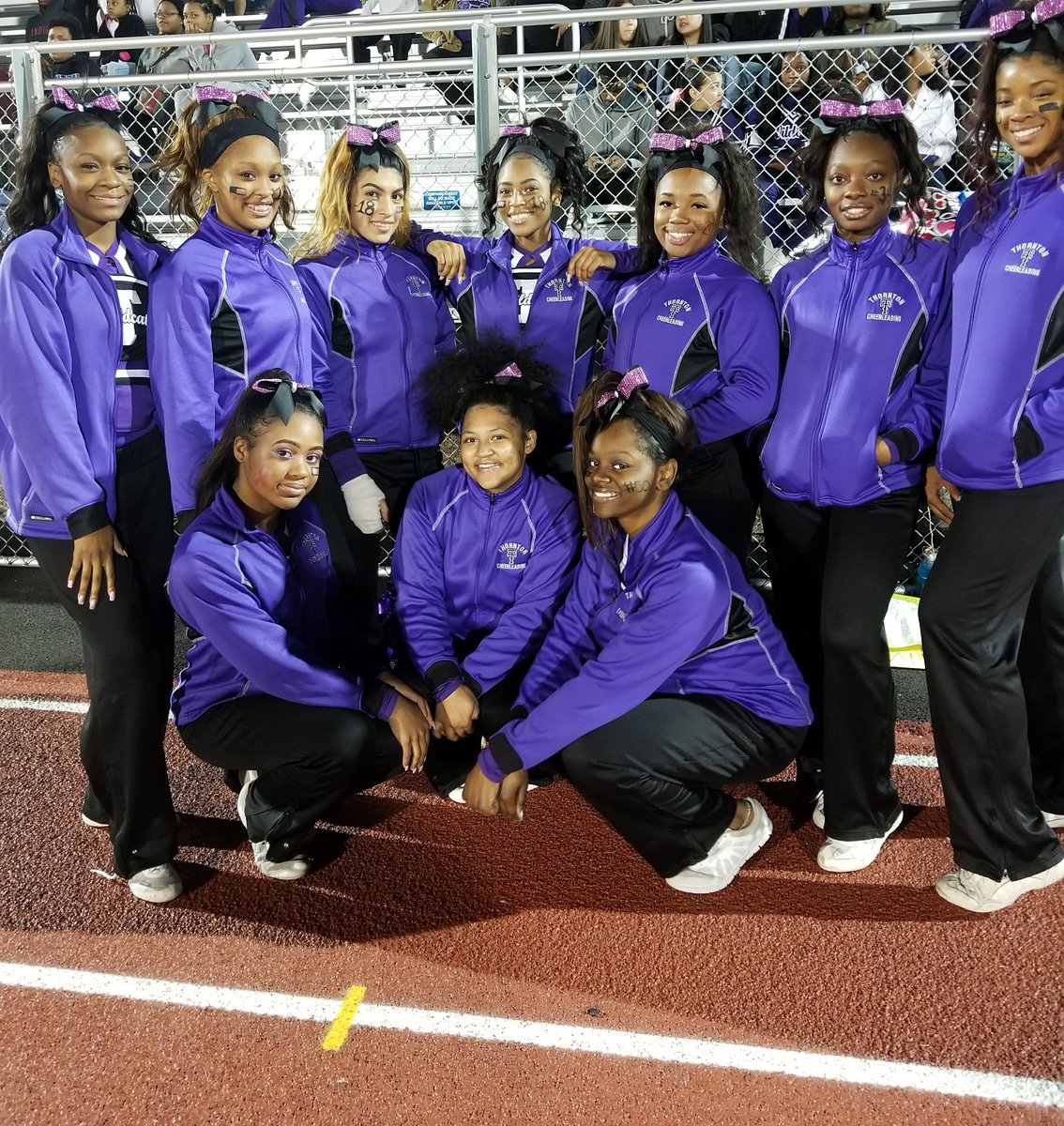 TTHSCheer's tweet photo. Senior Night was a success... time to prep for comp season 🎀 https://t.co/mzaSRKW817