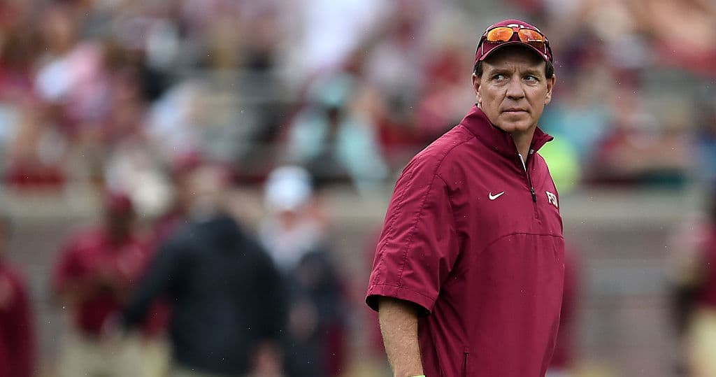 ajc's tweet photo. Report: Florida State’s Jimbo Fisher defends calling out fan following loss to Louisville https://t.co/egp85fuTsp https://t.co/oXl4rNAauV