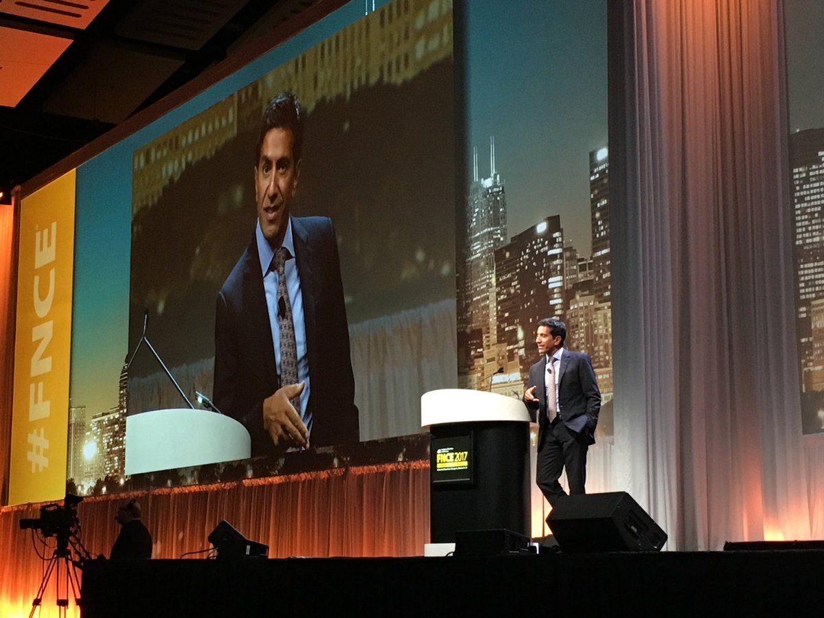 "What you do is so important. Food can heal and can really help rescue us." <a href="/drsanjaygupta/">Dr. Sanjay Gupta</a> at #FNCE