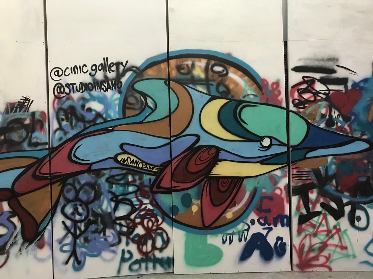 vstiebert's tweet photo. ISP Arts Fest, street art @studioinsano #ISPcreates #theresnoplacelikeisp https://t.co/jDG60t450B