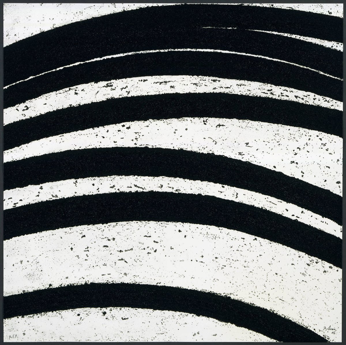 Sometimes we just marvel at the surfaces of Richard Serra's etchings. Here's a detail of "Between the Torus and the Sphere" (2006)