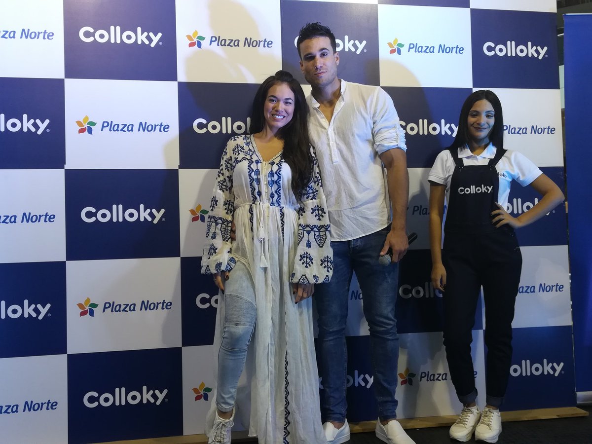 PlazaNortePeru's tweet photo. La chinita @jazminpinedo y @GinoAssereto acompañan a #Colloky en su apertura en Plaza Norte 👶🏻❤️ https://t.co/0I2vCNK6PY https://t.co/yM3E2irgZv