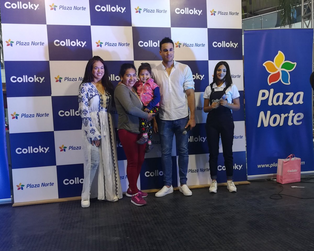 PlazaNortePeru's tweet photo. La chinita @jazminpinedo y @GinoAssereto acompañan a #Colloky en su apertura en Plaza Norte 👶🏻❤️ https://t.co/0I2vCNK6PY https://t.co/yM3E2irgZv