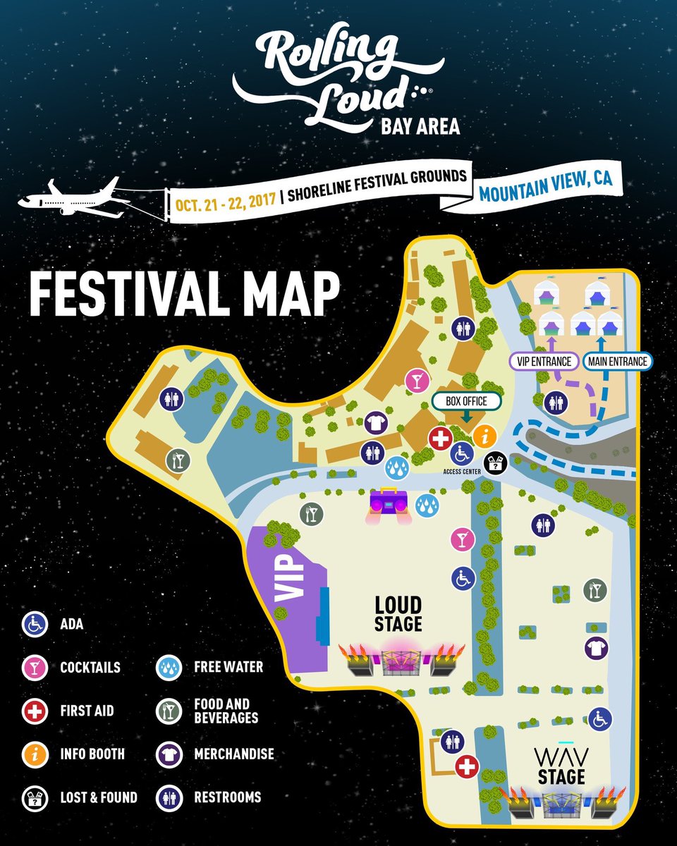 Rolling Loud Map