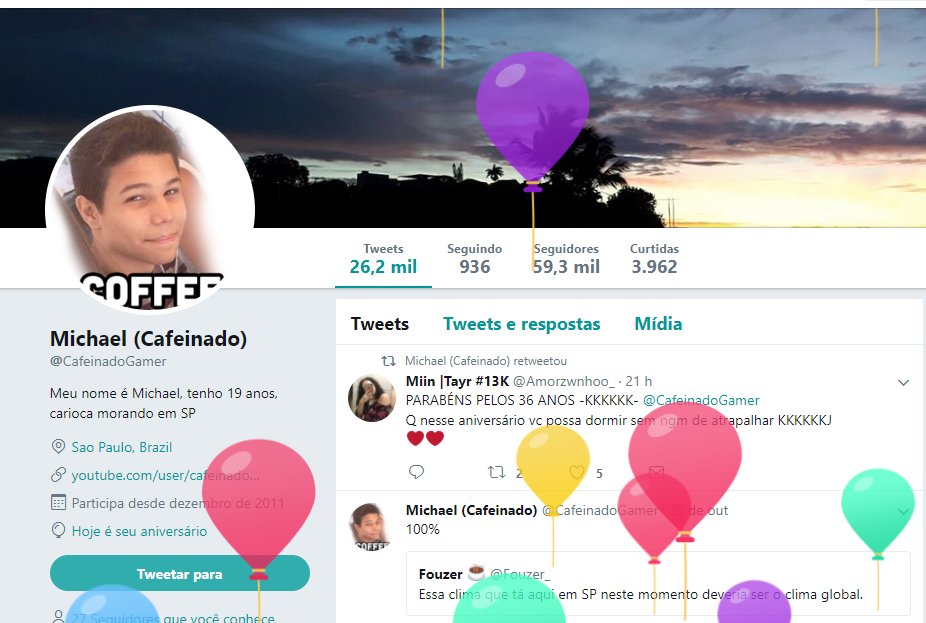 CentralTC_'s tweet photo. Parabéns moço @CafeinadoGamer 
Muita paz, saúde e felicidades!!
e deixa o café dormir ashauhasuahs https://t.co/CfwPsgZlCz