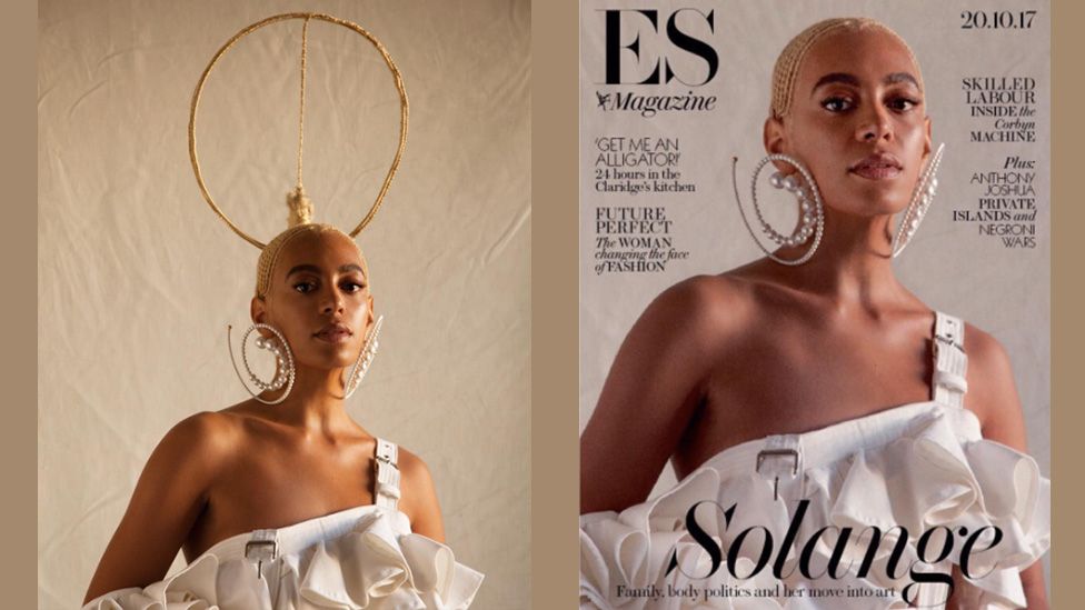 "Don't touch my hair" <a href="/solangeknowles/">solange knowles</a> sang. Now she's upset with <a href="/standardnews/">Standard News</a> for its cover (even though hairstyle features in full inside)