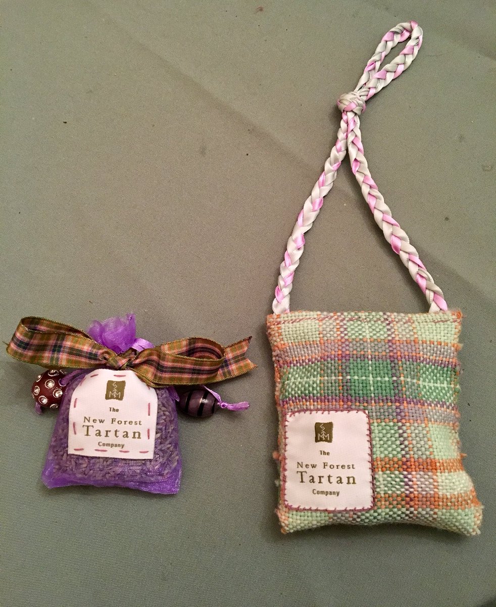 NewForestTartan's tweet photo. From a pile of crafty bits to two #NewForestTartan lavender bags in under 6 hours. Oh & a friend helped me! #labouroflove #mustgetfaster https://t.co/302OBGiKYw