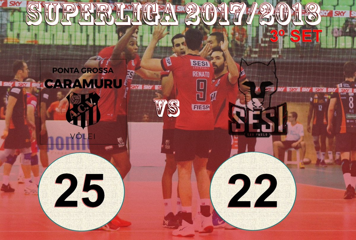 sesiloco's tweet photo. Caramuru cresce na partida e consegue fechar set, agora está 2 a 1. VAMOS GUERREIROS NÃO PERCAM O FOCO @SesiSP_volei #GoSesi #SesiLoco #TOSG https://t.co/1qFl8xvO8u