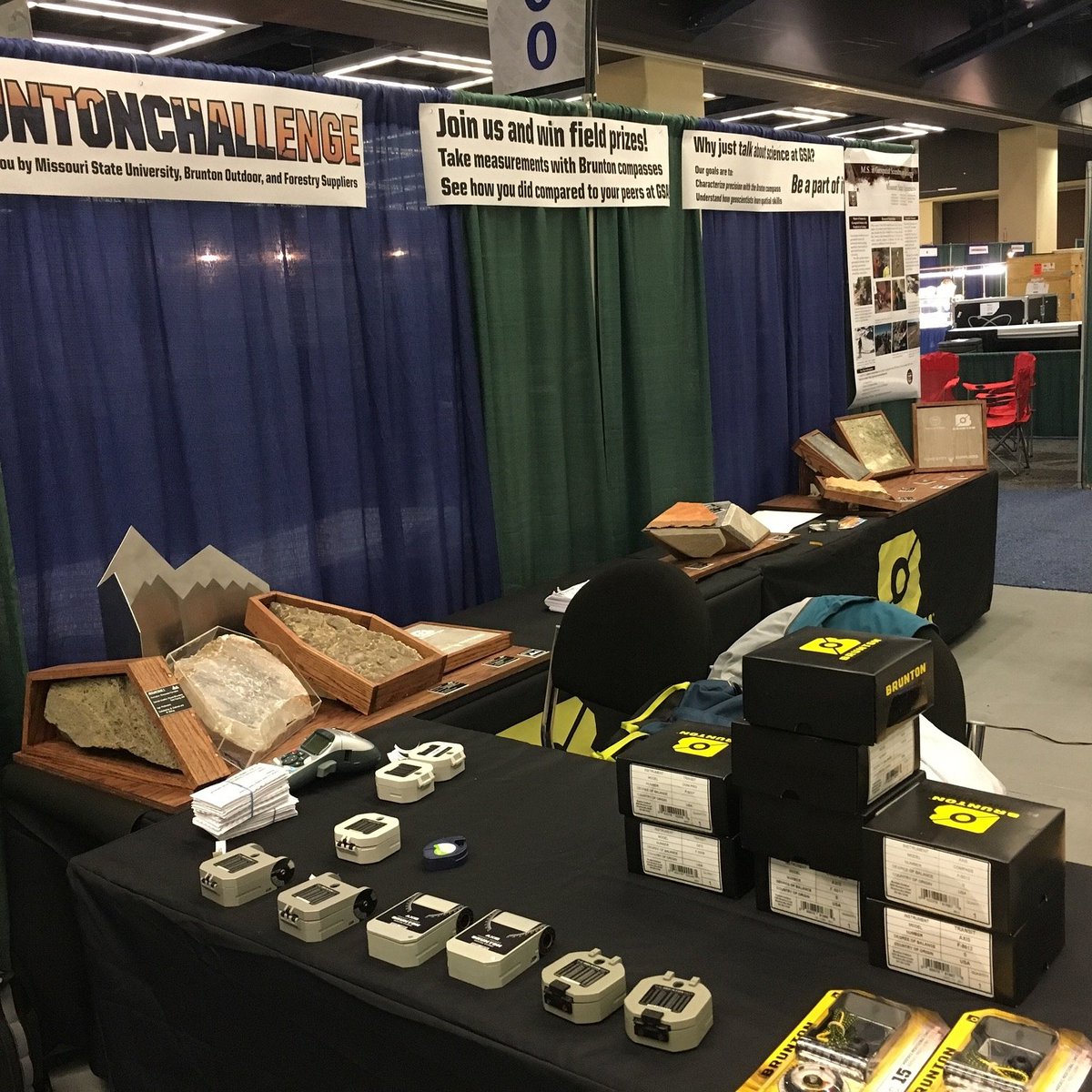 MidcrustalMatt's tweet photo. At GSA#2017? Come check out the Missouri State-Brunton #BruntonChallenge Sunday thru Wednesday at booth no. 716 and 718! https://t.co/u2KiZmkUip