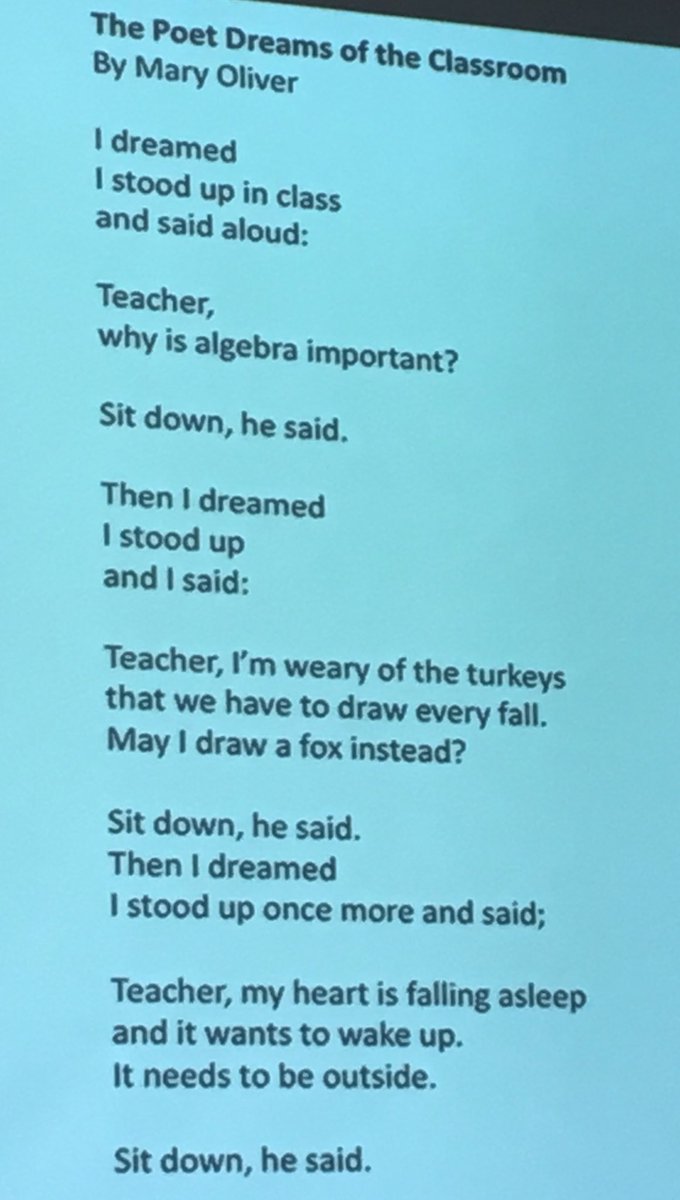 Esmoskowitz's tweet photo. Powerful poetry. This is why We teach-to change this.... @josh_block @MaryFordCCSD @AngelaStockman @Swwalker @JosephMontuori @EricByrneRCSD https://t.co/FfpZtRtFYm