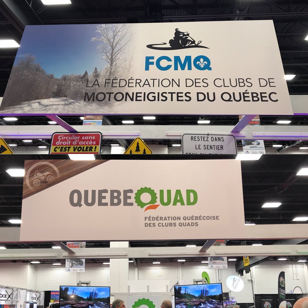 ReseauZec's tweet photo. Merci à la #FCMQ et la #FQCQ pour ce beau salon ! #drummondville #salonnationalquadmotoneige https://t.co/nruPoHM0Vh