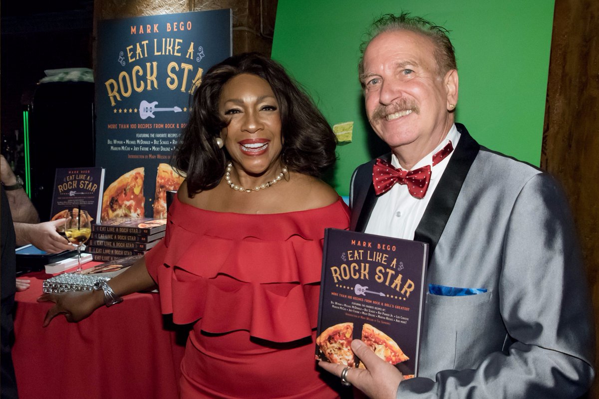 MarkBego's tweet photo. Had such a fun week in NYC w/ Mary Wilson. We taped 2 TV shows, were on 12 radio shows, &amp; had a party 4 my new book "Eat LIke a Rock Star. " https://t.co/5R8SAU1rNO