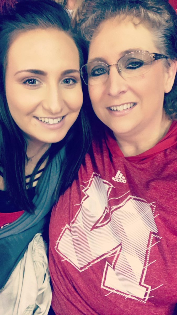 Mother/daughter volleyball memories!❤ #Huskers @stenger_kayla