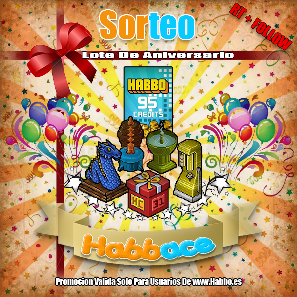 Habbace's tweet photo. 📢 ¡Participa con un RT y FOLLOW en el sorteo de un Lote de Aniversario para @ESHabbo! ¡Tienes hasta hasta el Martes 24 a las 00 HRS HPE, aprovecha! 🎁 https://t.co/RKFgoj7Rk7