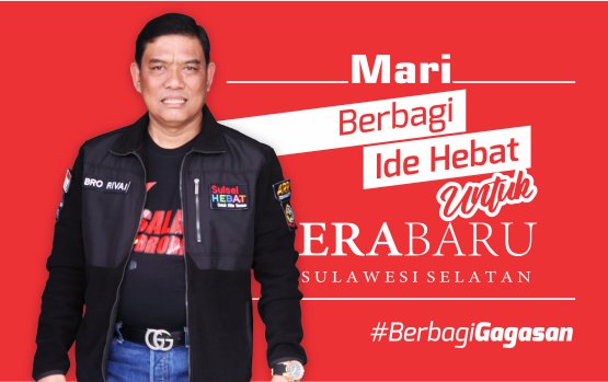Berbagi Gagasan untuk SulSel Hebat! ide gagasan terbaik akan mendapatkan Kaos Eksklusif dari kami #BroRivaiSulsel1 brorivai.com/berbagi-gagasa…