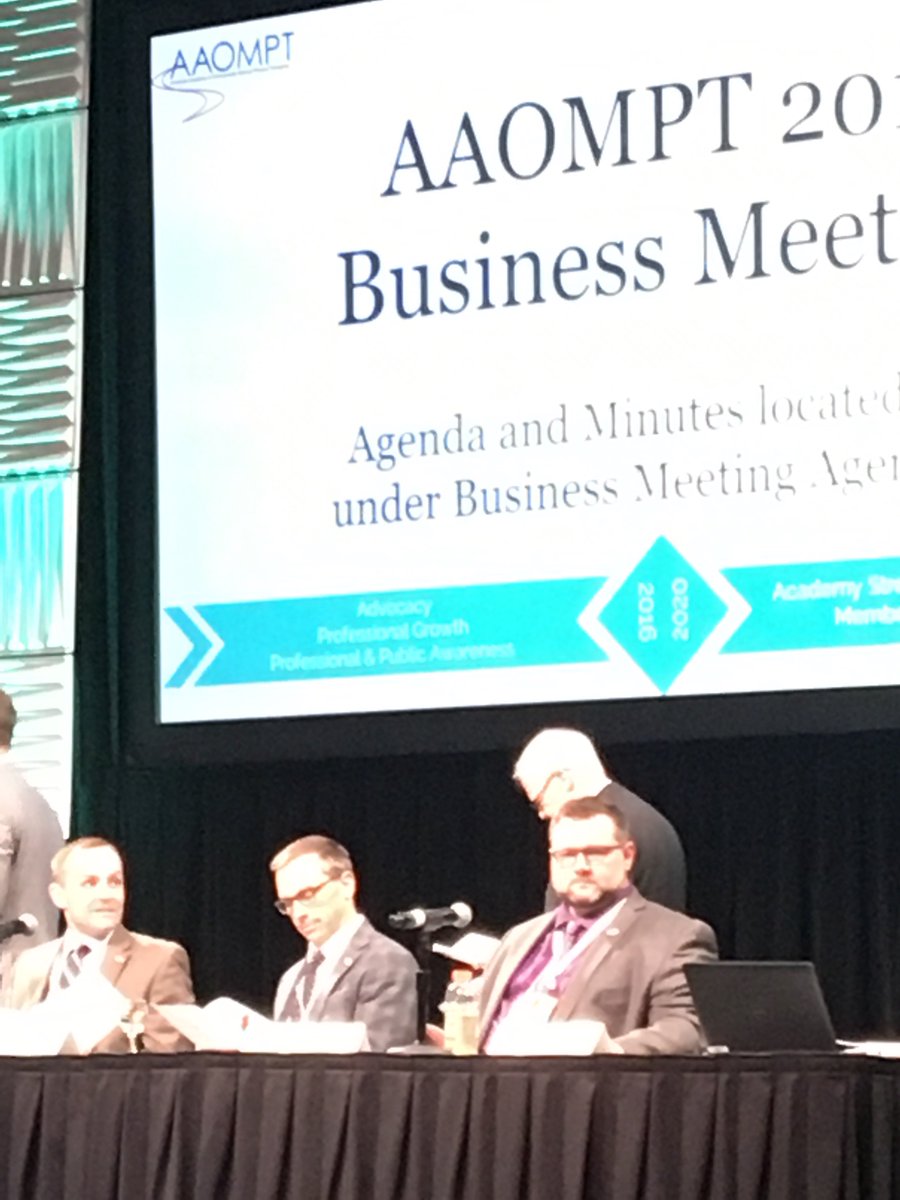 BethBuzzellPT's tweet photo. AAOMPT Member at Large @djclewpt hard at work at the business meeting! #DukeatAAOMPT #ForeverDuke https://t.co/9MHXJbcU9t