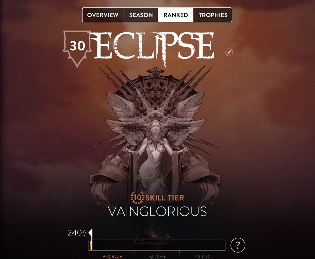 VG_Eclipse's tweet image. I’m Vainglorious now! 
:D
