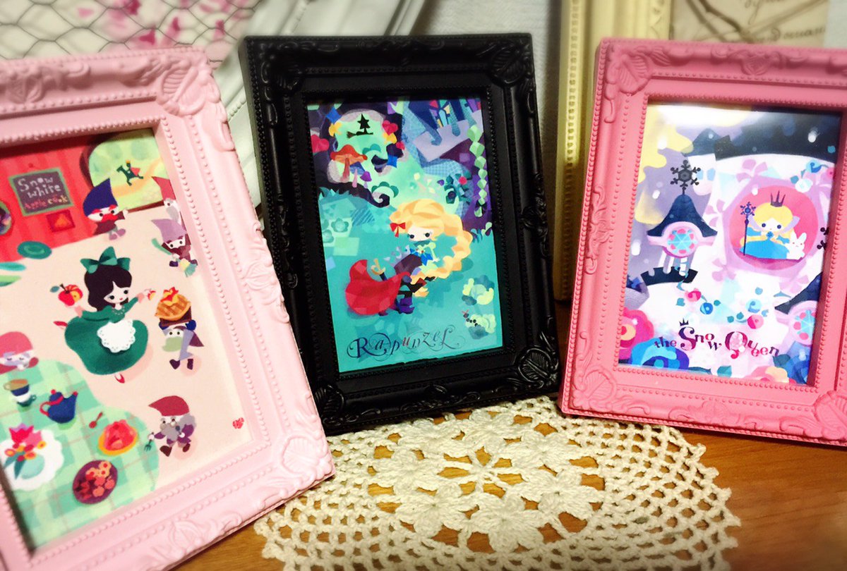 まーちʚɞ和風メルヘン En Twitter きゃわわなミニ額縁作品ができました こちらは裏にサイン付きで東京府中市の雑貨 店nakamite様 Nakamite Shop の 童話のある場所展 11 1 水 11 月 会期中に販売させて頂きます 他にもおとぎ話 モチーフでiphone8