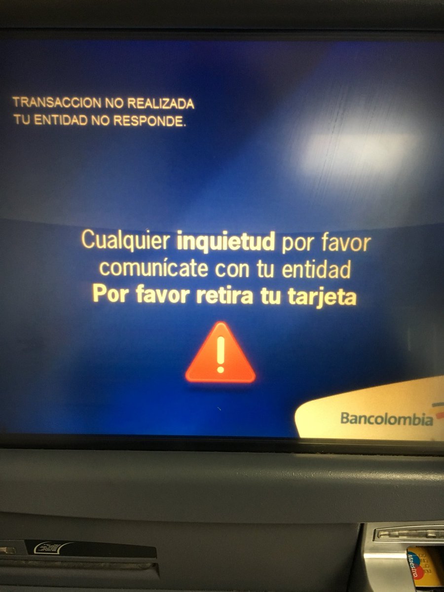 juancv85's tweet photo. @Bancolombia @Bancolombia https://t.co/hTtCW6PS4j