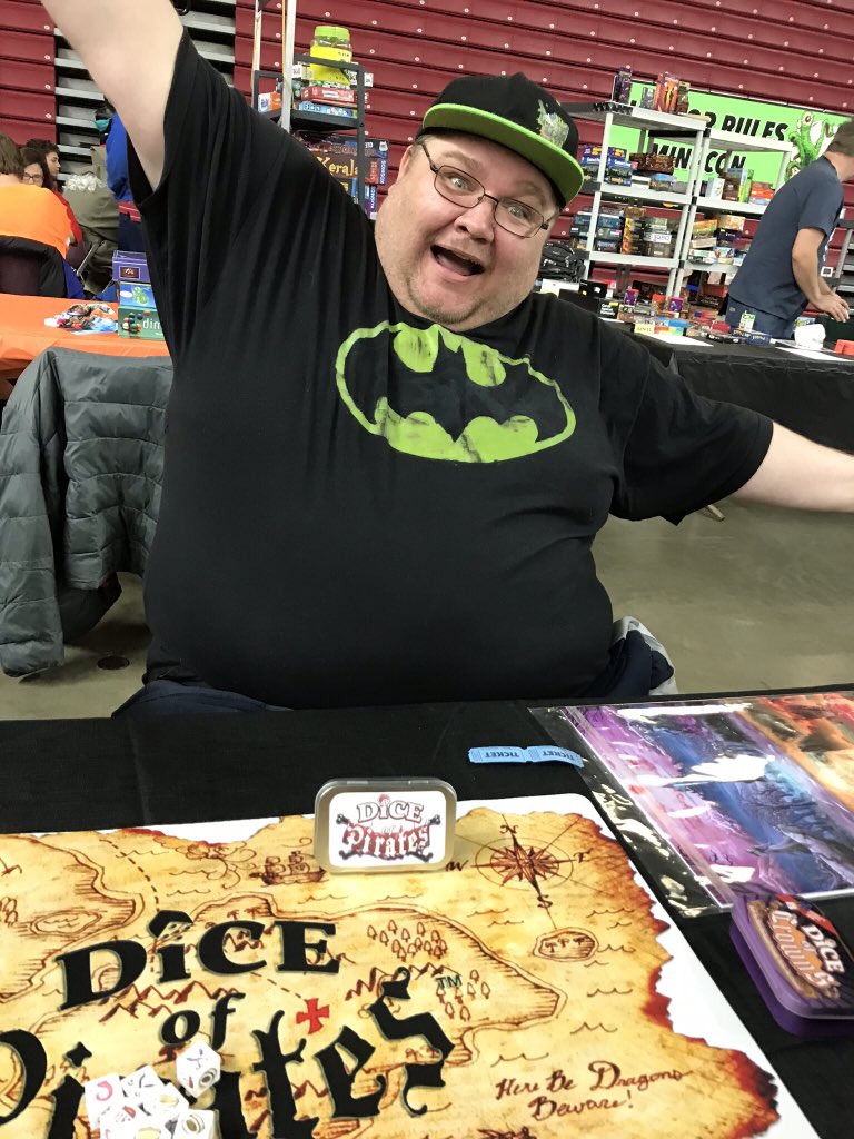 thing12games's tweet photo. Celebrating a #DiceOfPirates win at @CentralCityC4 #CCCC17 https://t.co/PXUUpkNEzX