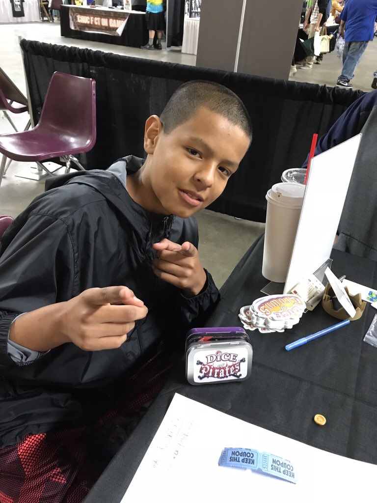 thing12games's tweet photo. #DiceOfPirates Like a pirate boss, at @CentralCityC4 #CCCC17 https://t.co/moJbbltabr