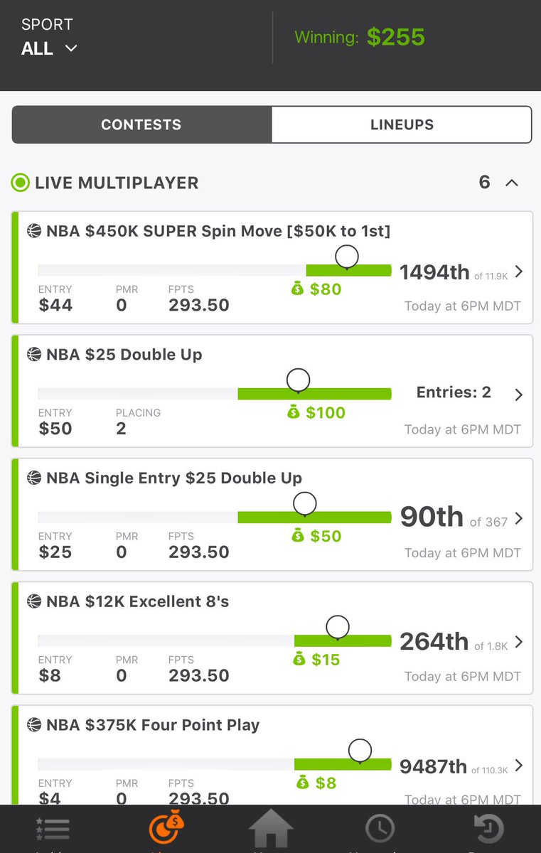 JustRoto's tweet photo. We won too! I told members before tonight's NBA slate started that there was no way we lost tonight and we're officially streaking on both sites (DraftKings and FanDuel). Tonight we picked up the easy clean sweep and cashed in both GPPs and CASH games. 

#RotoRadarNBA #GoodSkill https://t.co/jseS0ziIvq