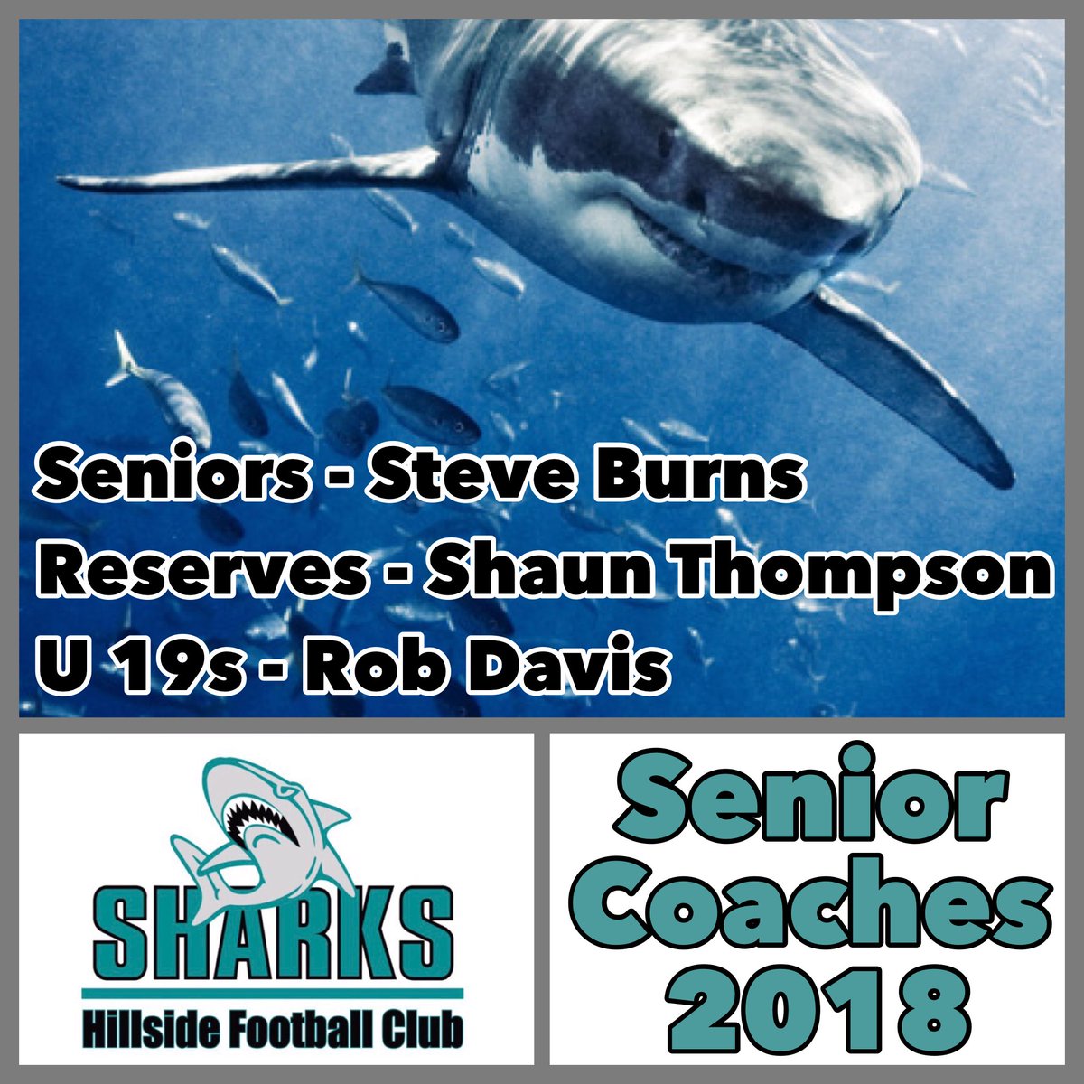 Sharks announce Rob Davis as 19s coach, joining Senior Coach Steve Burns and Reserves Shaun Thompson.  Bring on season 2018