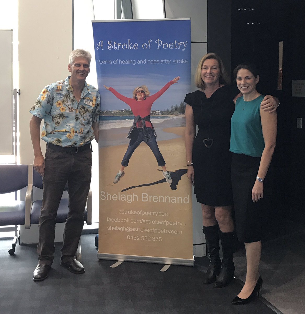 ShelaghBrennand's tweet photo. Working together with health authorities is what matters. YSS Townsville Stroke Forum this week. @strokefdn #strokefdn #astrokeofpoetry https://t.co/KKxoESfEVz