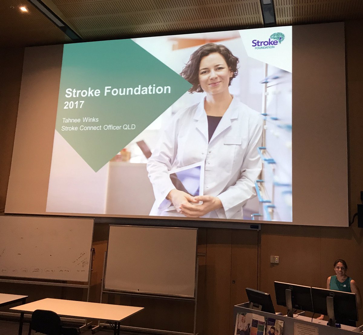 ShelaghBrennand's tweet photo. Working together with health authorities is what matters. YSS Townsville Stroke Forum this week. @strokefdn #strokefdn #astrokeofpoetry https://t.co/KKxoESfEVz