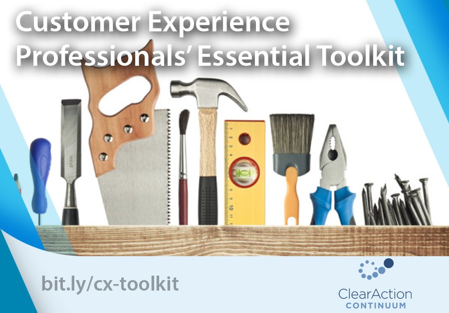 clearaction's tweet image. TY @videomatters: #Customerexperience Professionals’ Essential #cxtoolkit dlvr.it/Pvb3p6