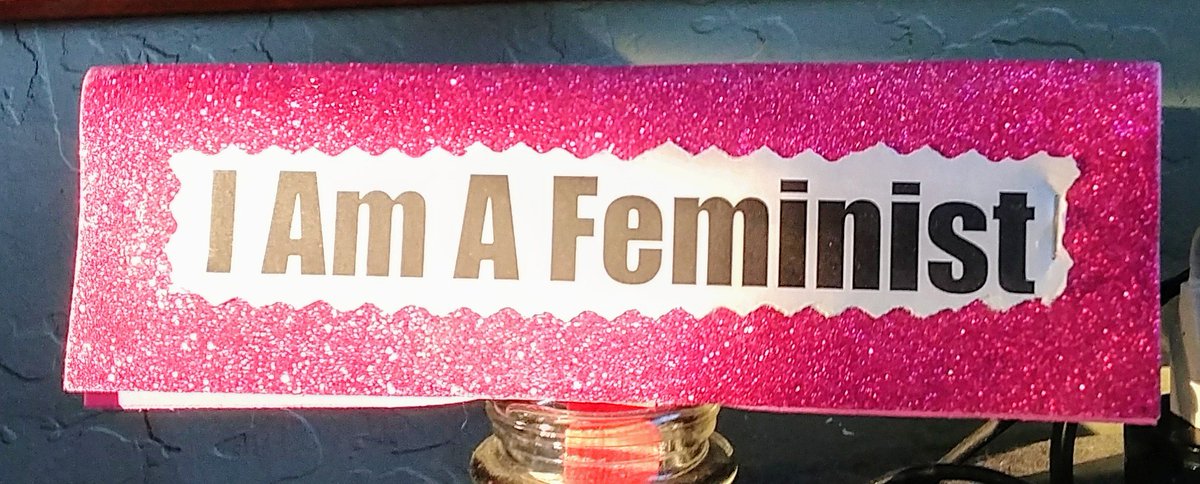 SaraParker411's tweet image. When the sun hits your #academicexpo #souvenir just right. #feminist #chimimandangoziadichie #weshouldallbefeminist