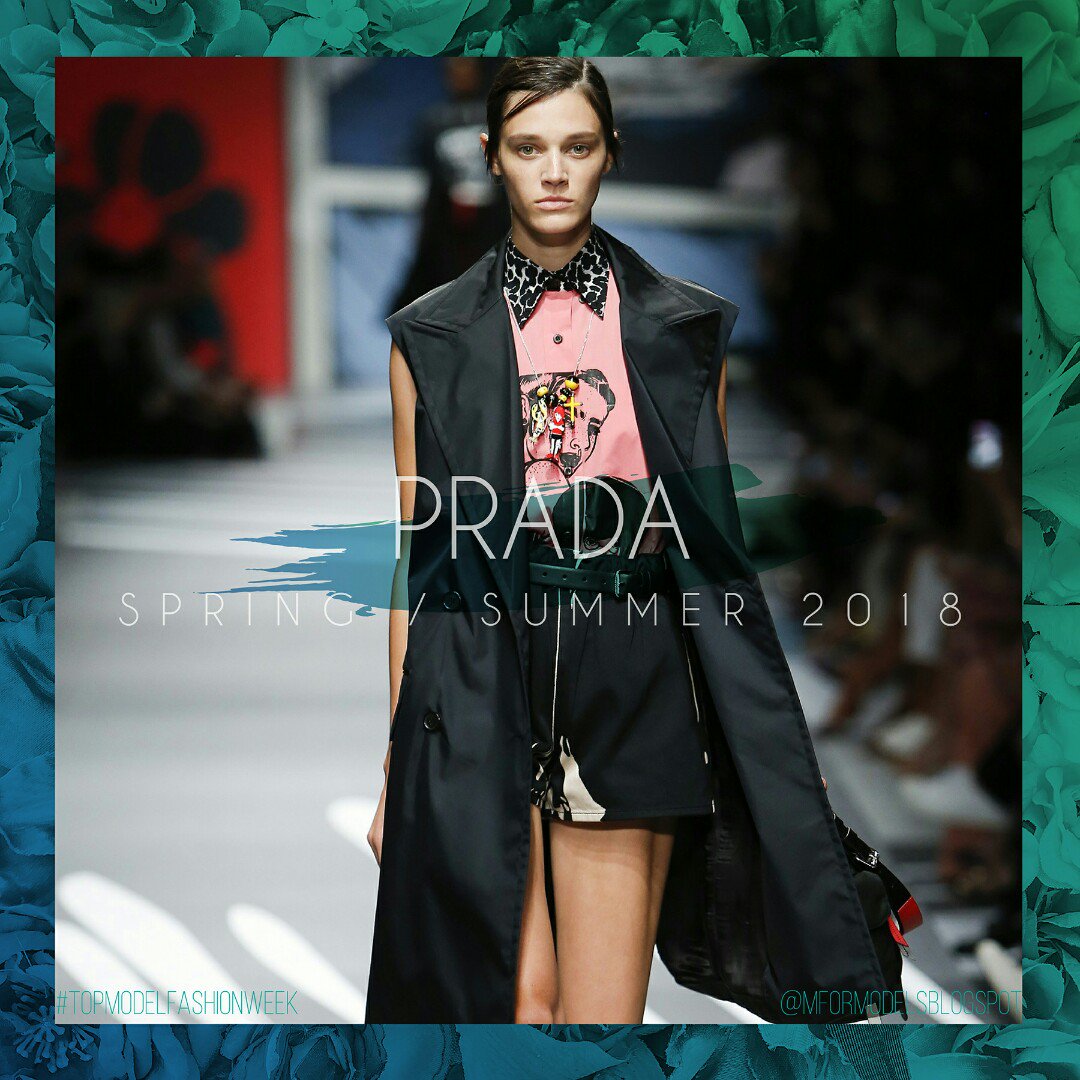 mformodelsblog's tweet photo. Fashion week time!
#MFW SS 2018!
#leilaGoldkuhl ๐บ๐ธ (#ANTM cycle 19) #AlbertaFeretti #Jil Sander
#prada #TopModelfashionweek https://t.co/sgudfRZuve
