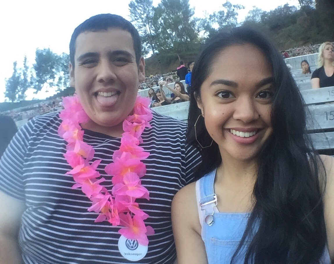 broadwaybieber's tweet photo. We out here at We Can Survive while our best friend parties it up I the pit! We want to join her 😢 #WeCanSurvive5PitEntry @971AMPRadio https://t.co/G2AliPEmyU