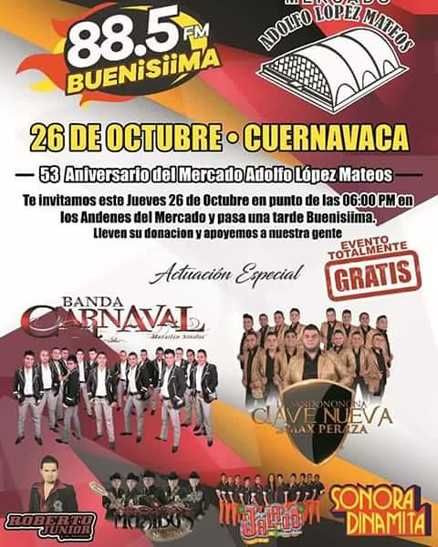Fanny_Locutora's tweet photo. Jueves 26 @_bandacarnaval te espera para festejar el #53Aniversario del #MercadoAdolfoLope @BCCoordinacion @ClubPidemeBC #NoFaltes
#YoSoyBC https://t.co/pPOsZUG6Sx